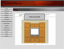 Tablet Screenshot of cabinetplanner.com